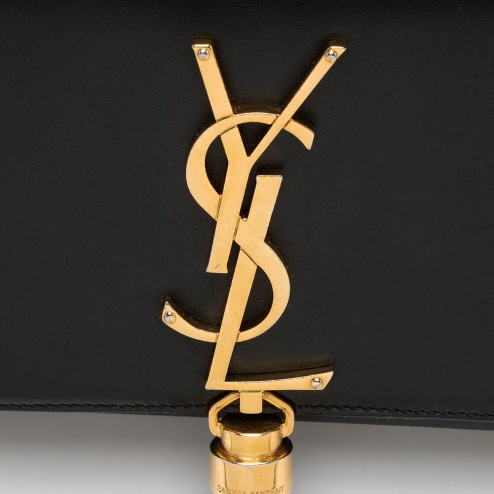 Saint Laurent Leather Monogram Kate Tassel Mini Shoulder Bag - Picture 10 of 16
